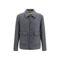 Valentino Garavani Gray Wool Oves Aries Jacket