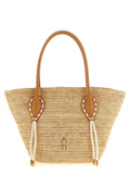 Christian Louboutin Beige Raffia Tote Bag