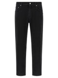 Department 5 Black Cotton Cropped Jeans