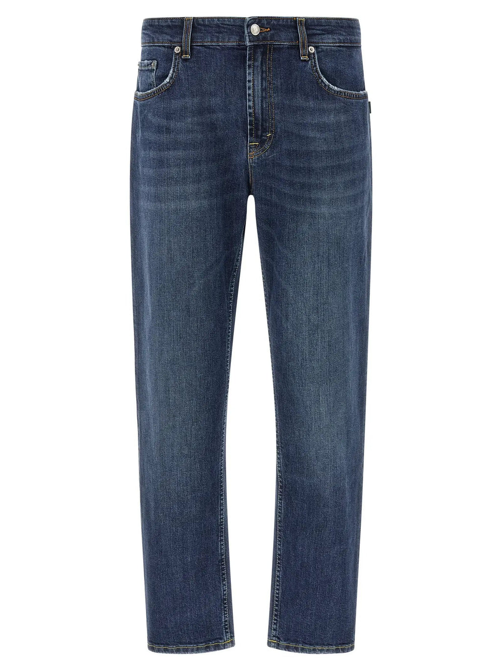 Department 5 Blue Cotton Cropped Jeans