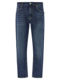 Department 5 Blue Cotton Cropped Jeans