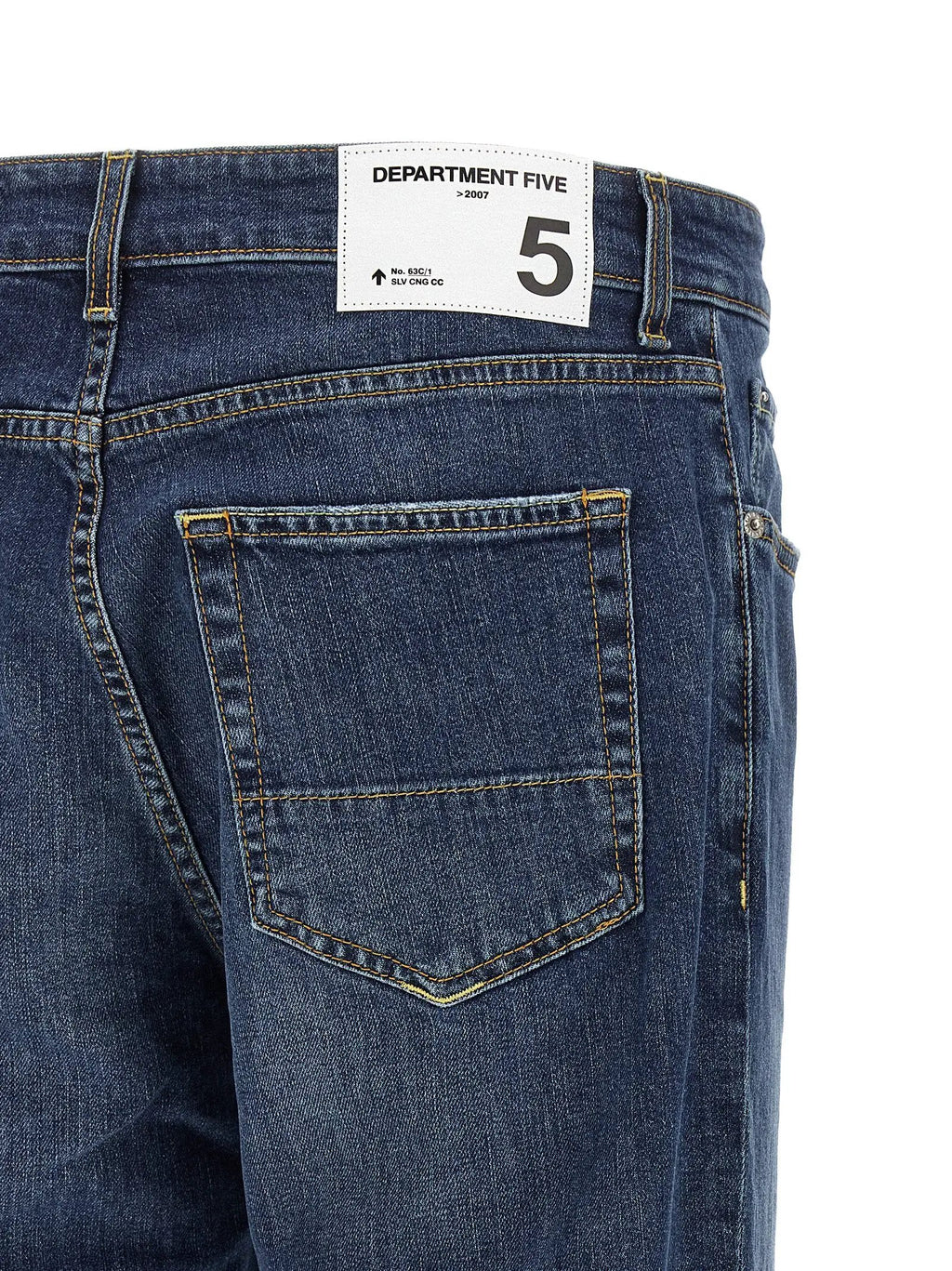 Department 5 Blue Cotton Cropped Jeans