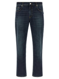 Department 5 Blue Cotton Cropped Jeans
