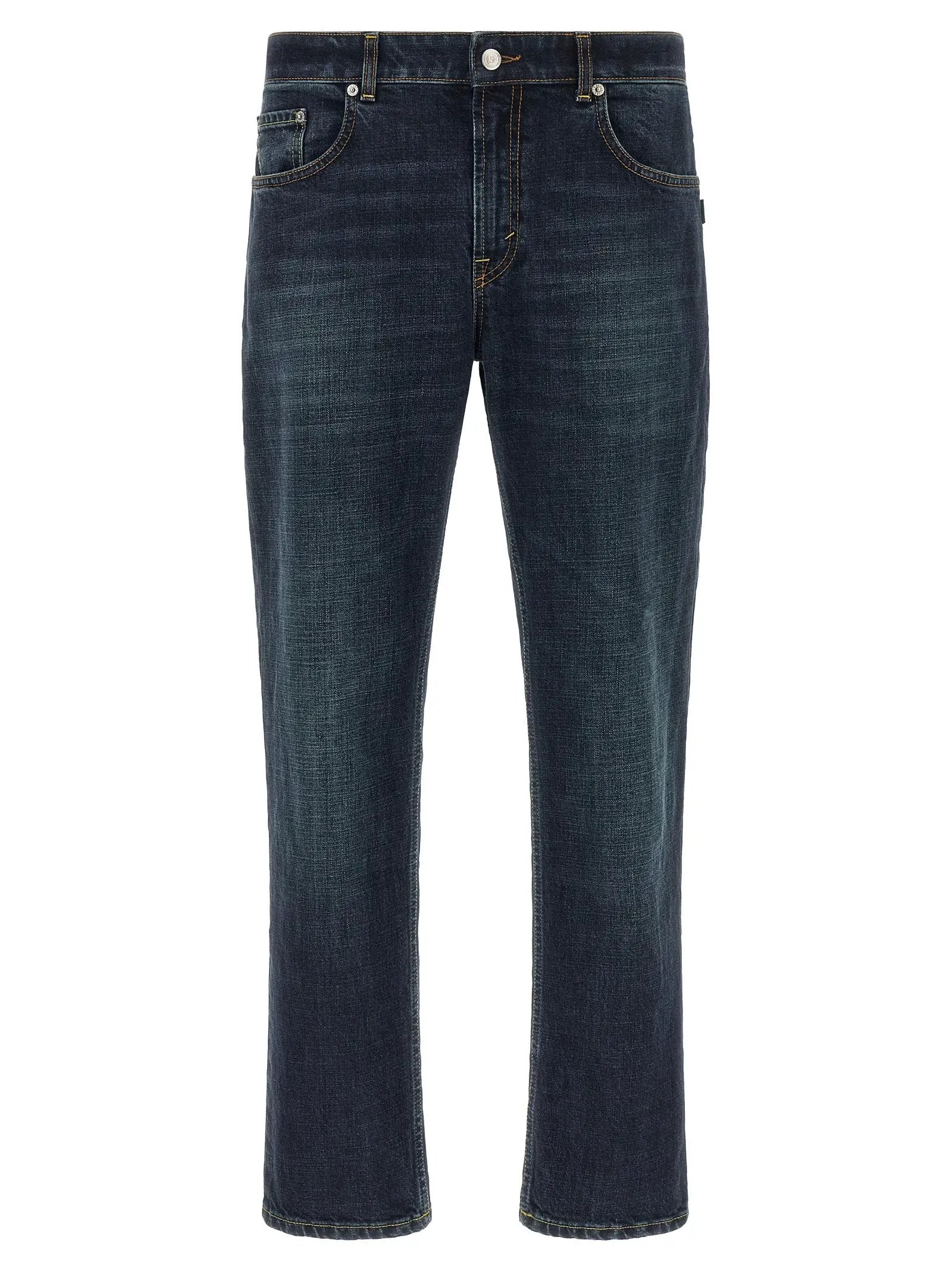 Department 5 Blue Cotton Cropped Jeans