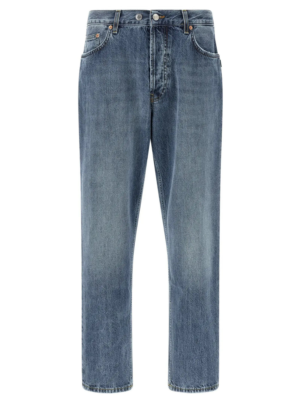 Department 5 Blue Cotton Tapered Jeans