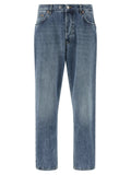 Department 5 Blue Cotton Tapered Jeans
