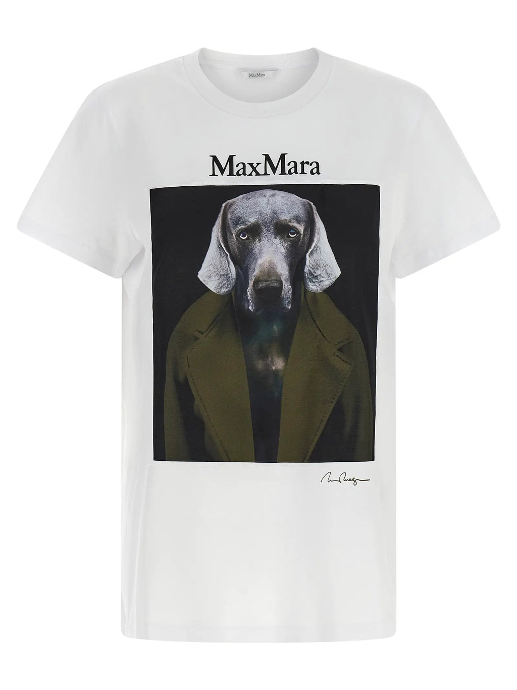 Max Mara White Cotton T-Shirt