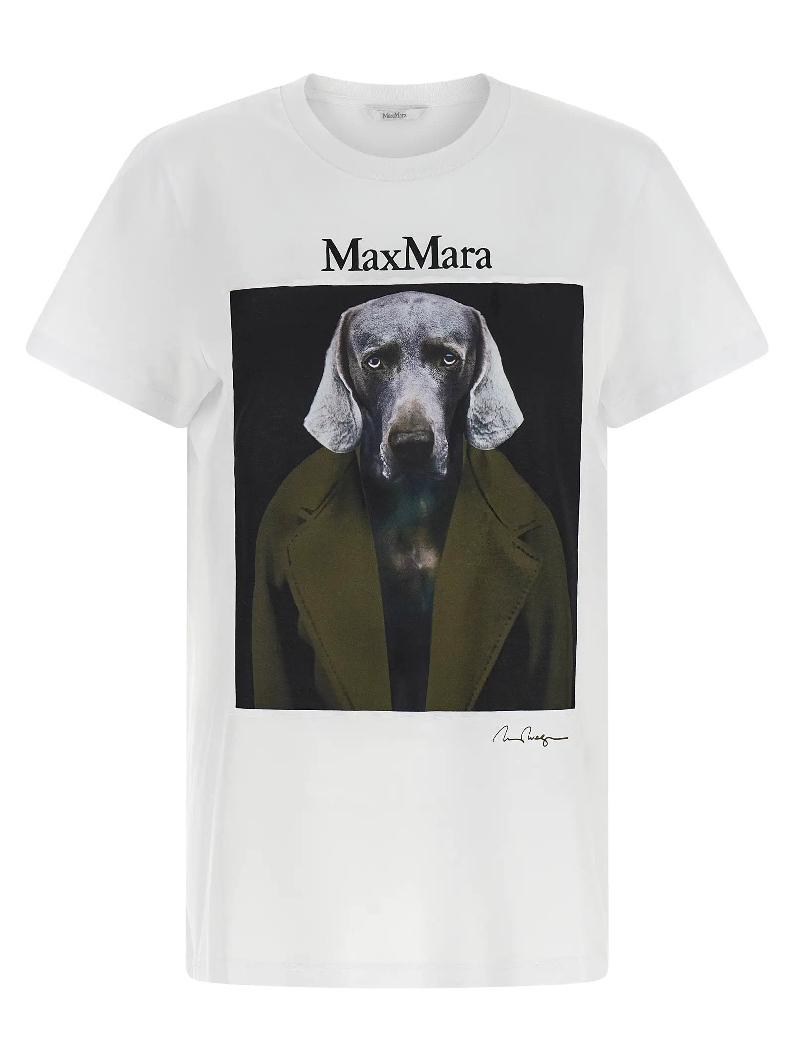 Max Mara White Cotton T-Shirt