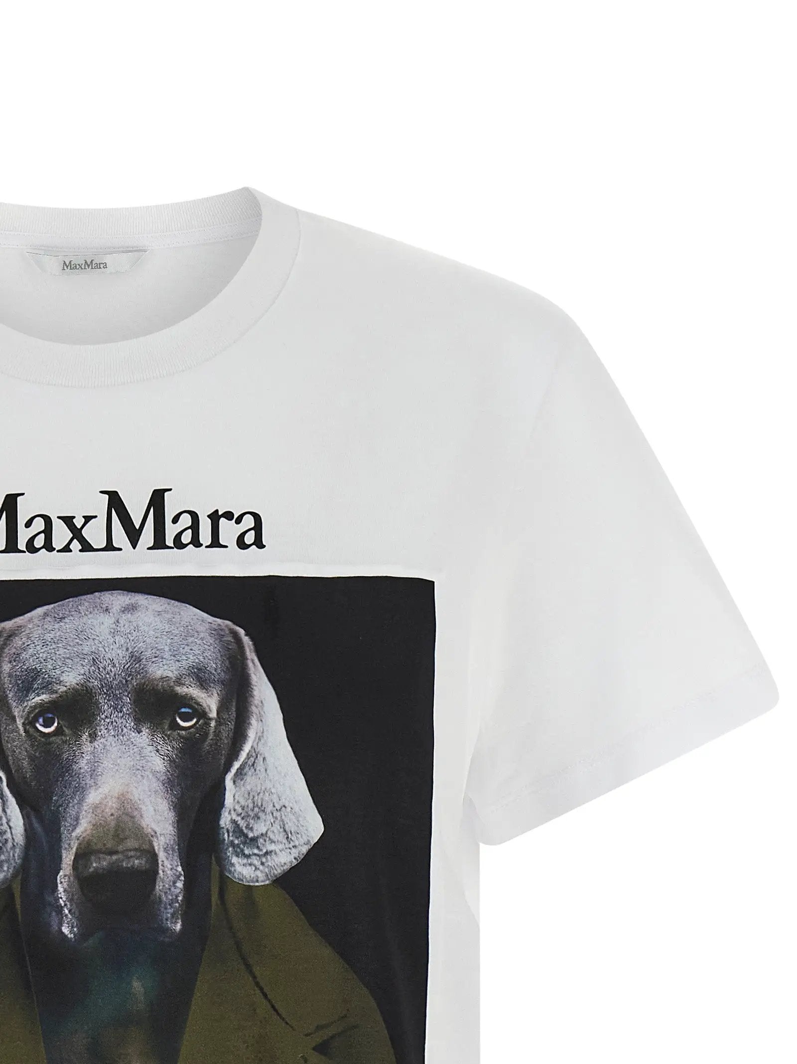 Max Mara White Cotton T-Shirt