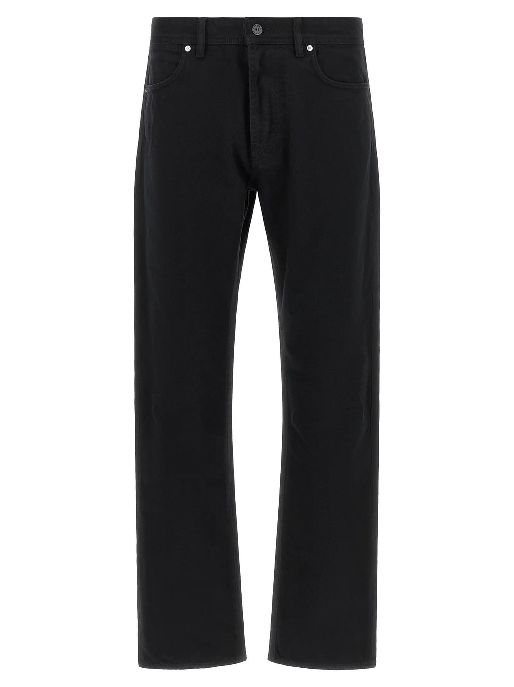 Stone Island Black Cotton Straight-Leg Jeans