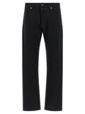 Stone Island Black Cotton Straight-Leg Jeans