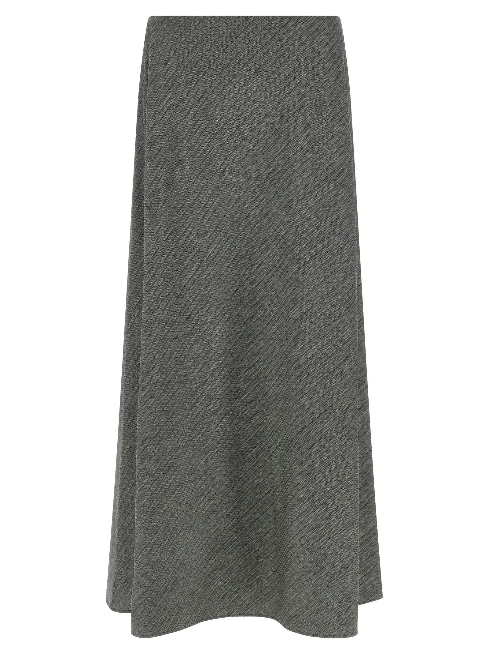 Alberta Ferretti Gray Viscose Mini Skirt