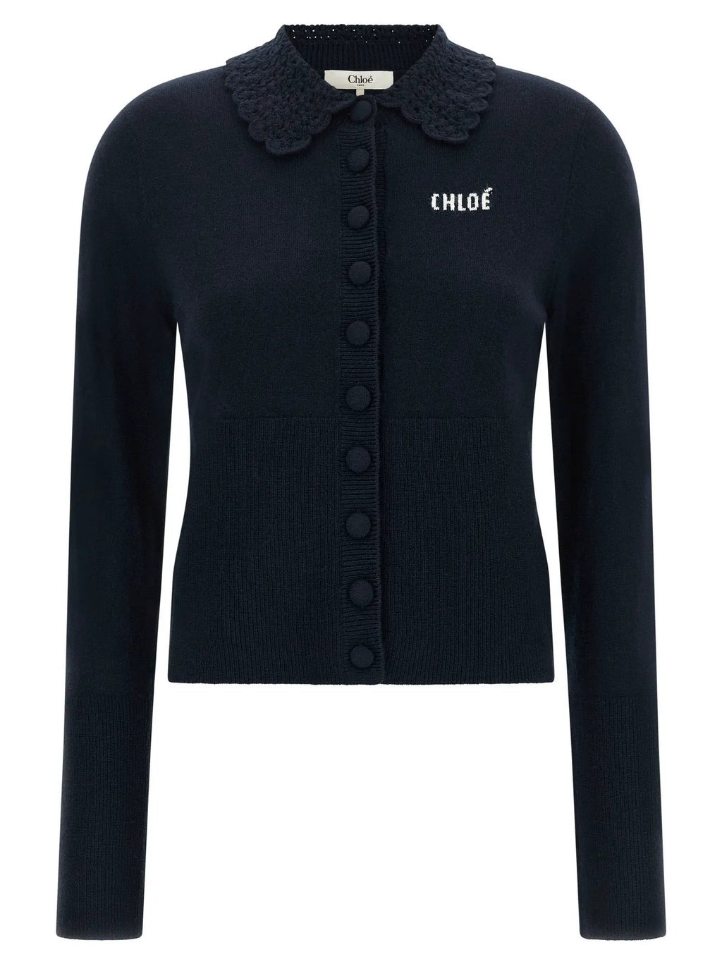 Chloé Blue Wool Cardigan