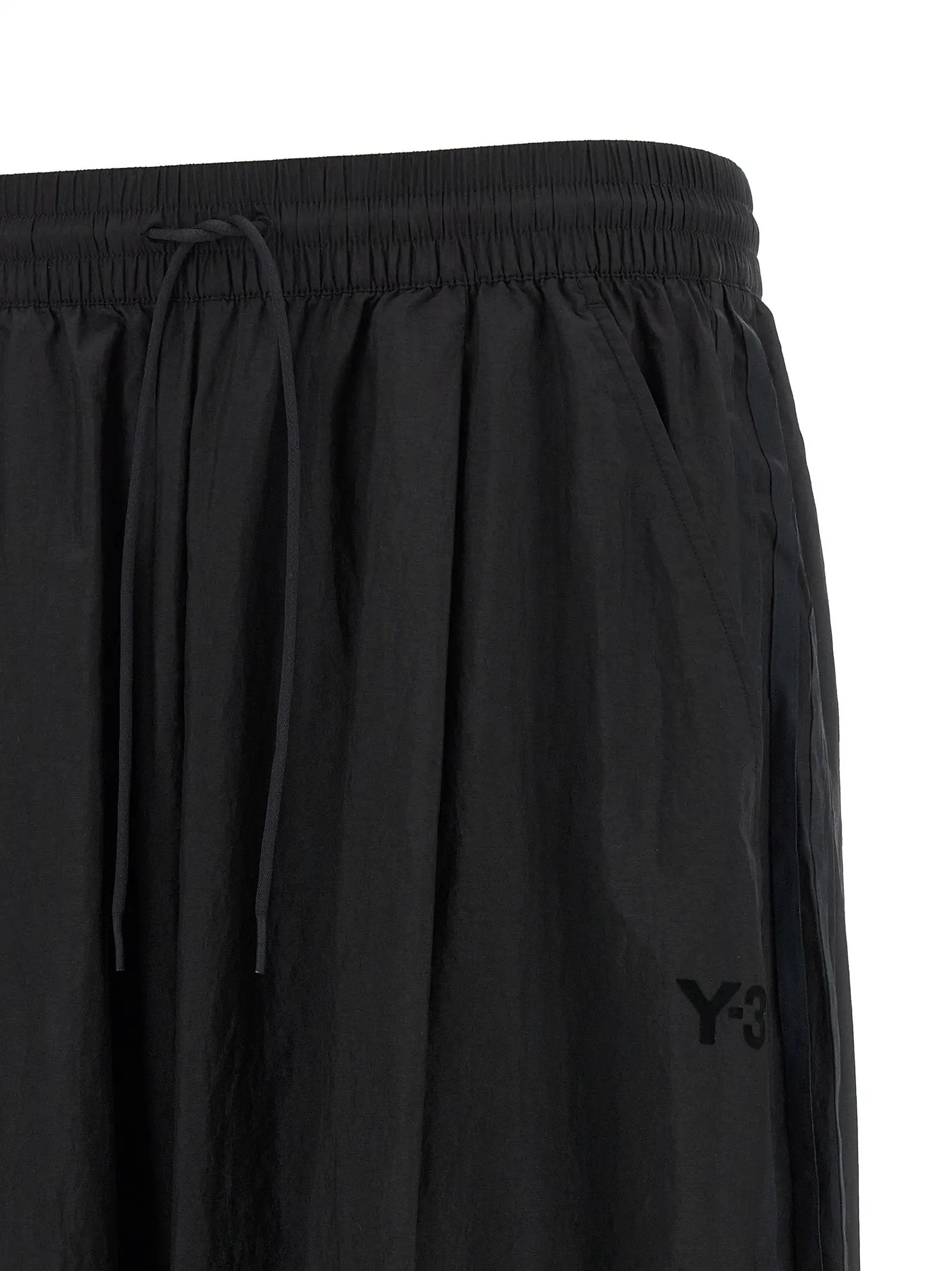 Y-3 Black Polyamide Athletic Pants