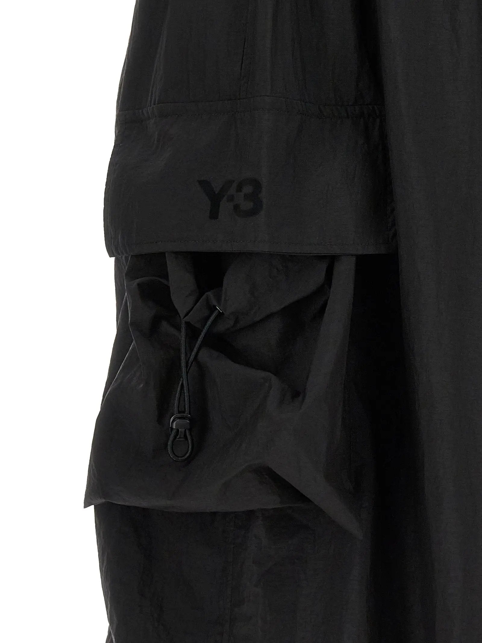 Y-3 Black Polyamide Cargo Pants