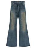 Haikure Blue Cotton Flared Jeans