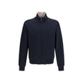 Dolce & Gabbana Blue Polyamide Full-Length Jacket