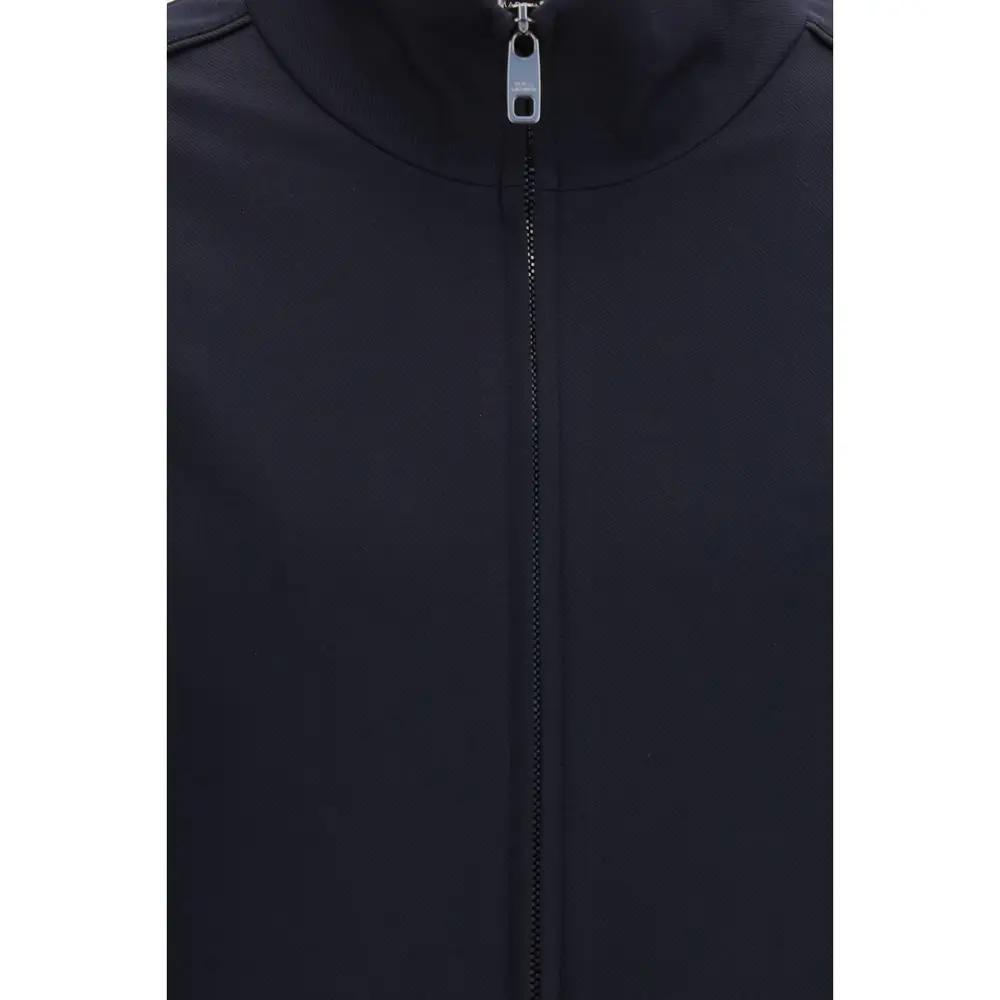 Dolce & Gabbana Blue Polyamide Full-Length Jacket