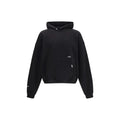 Sweat-shirt en coton noir Représente