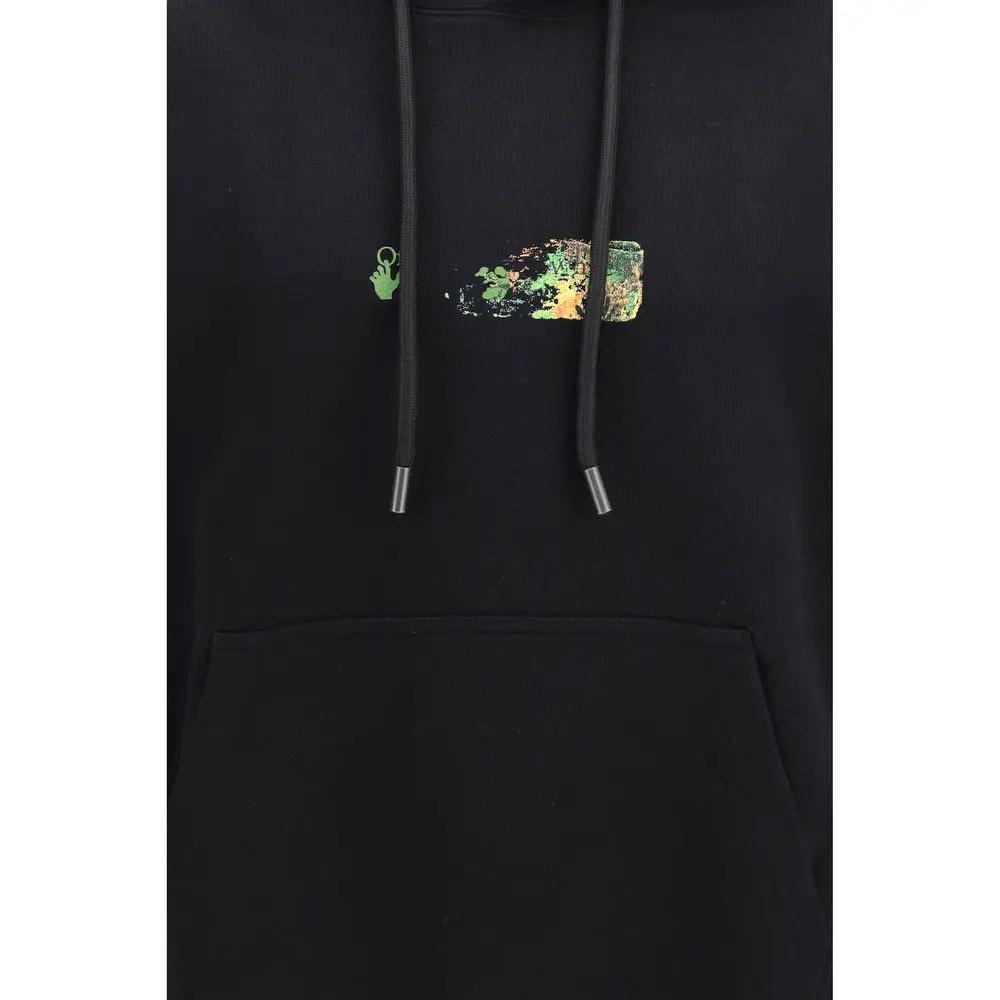 Off-White Black Cotton Sweatshirt