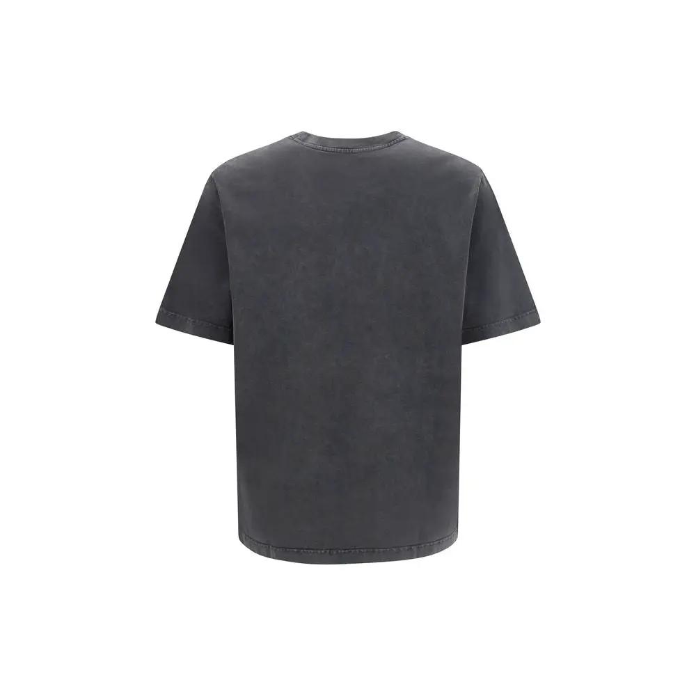 Maison Kitsuné Gray Cotton T-Shirt