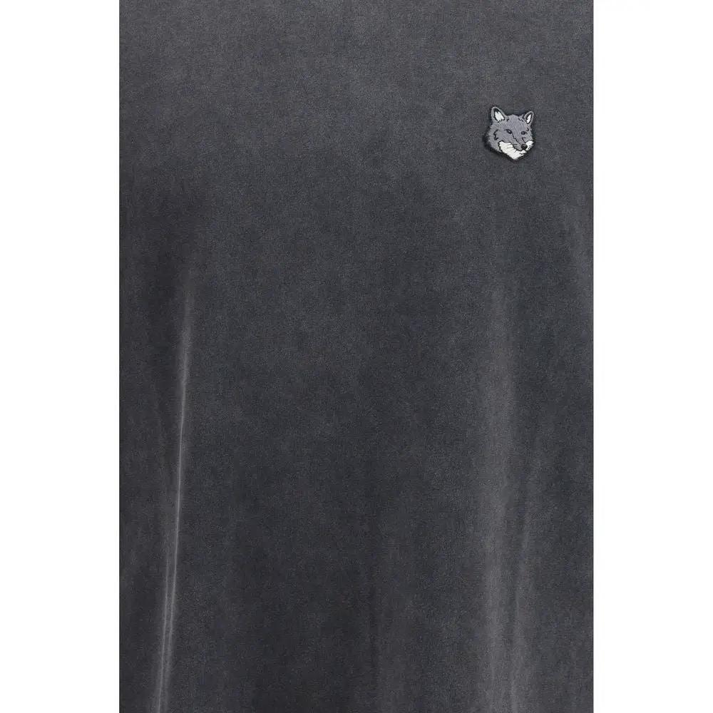 Maison Kitsuné Gray Cotton T-Shirt