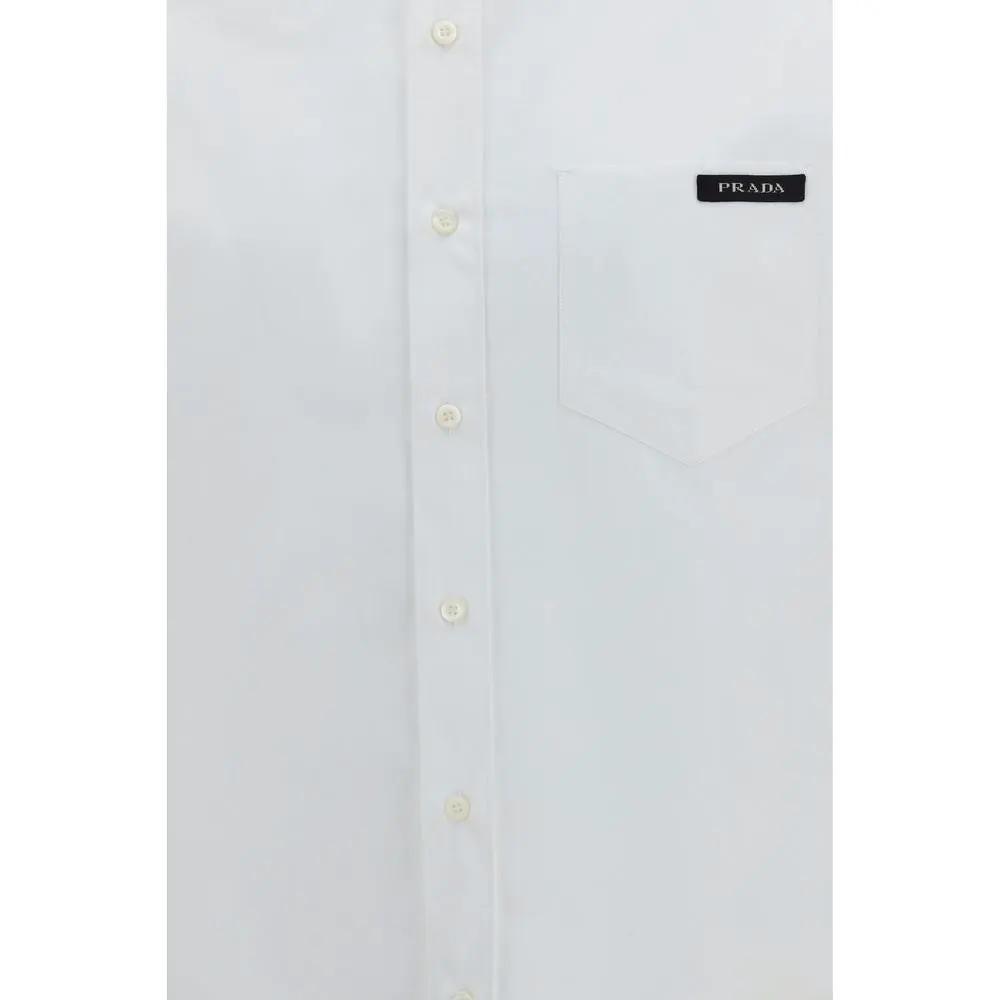 Prada White Cotton Dress Shirt