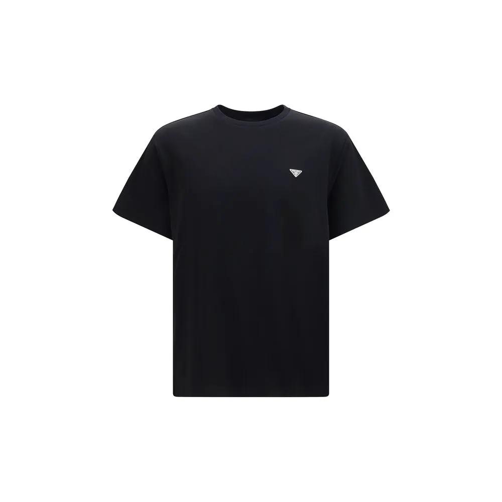 Prada Black Cotton T-Shirt