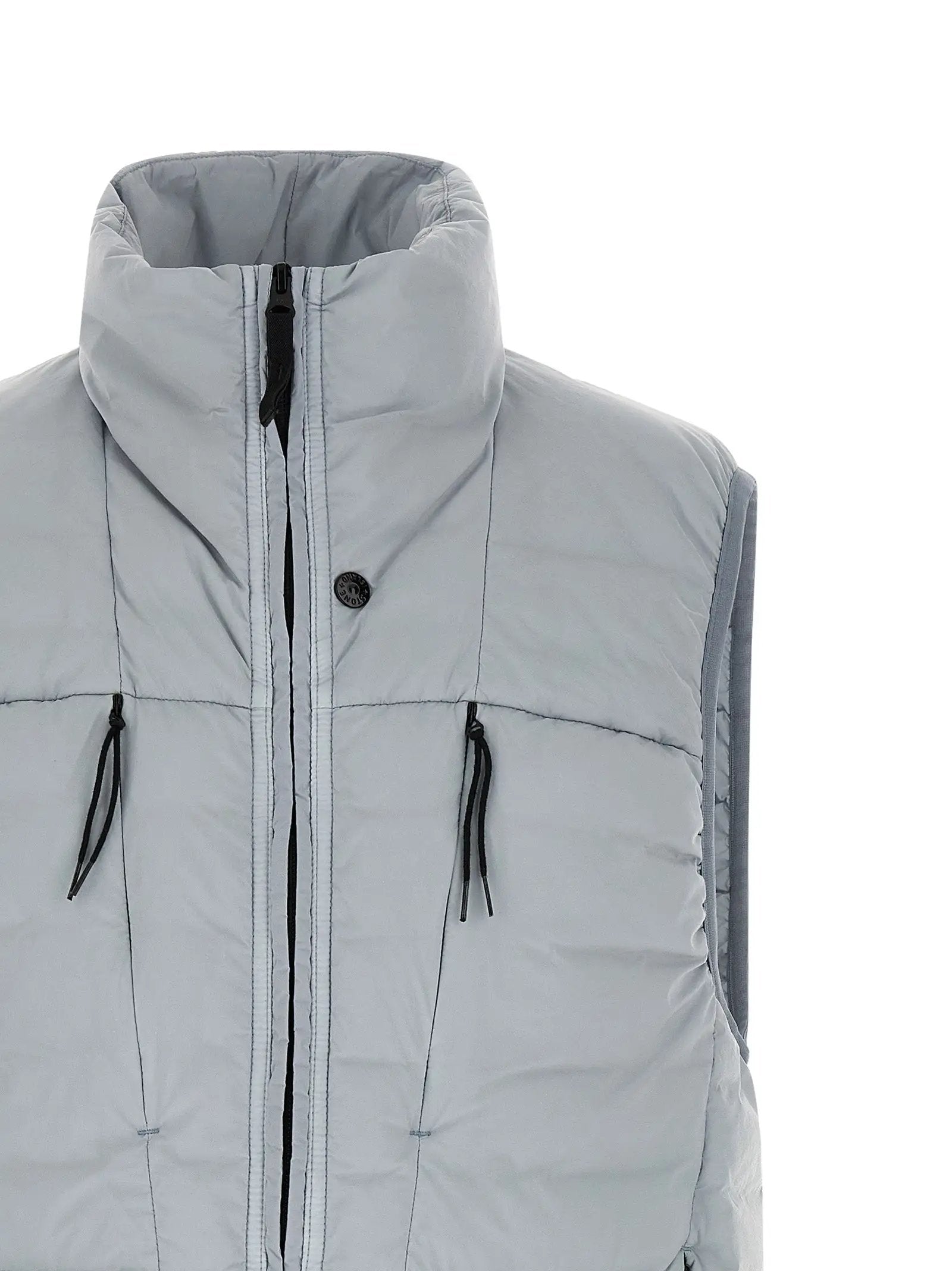 Stone Island Gray Polyamide Sleeveless Jacket