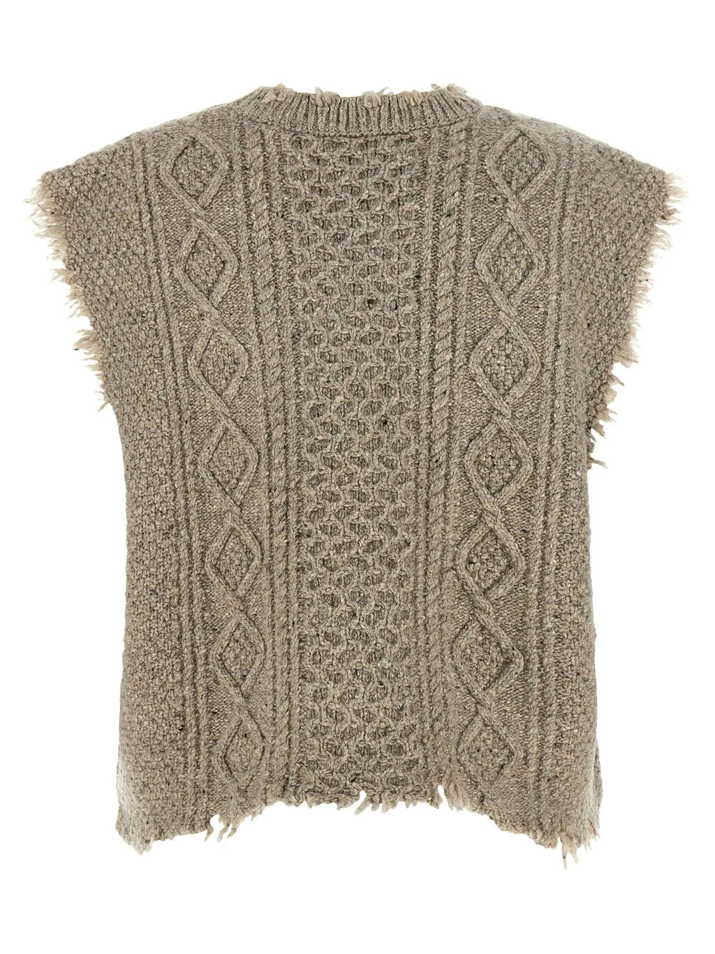 R13 Gray Wool Sleeveless Jacket