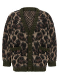 R13 Brown Nylon Cardigan