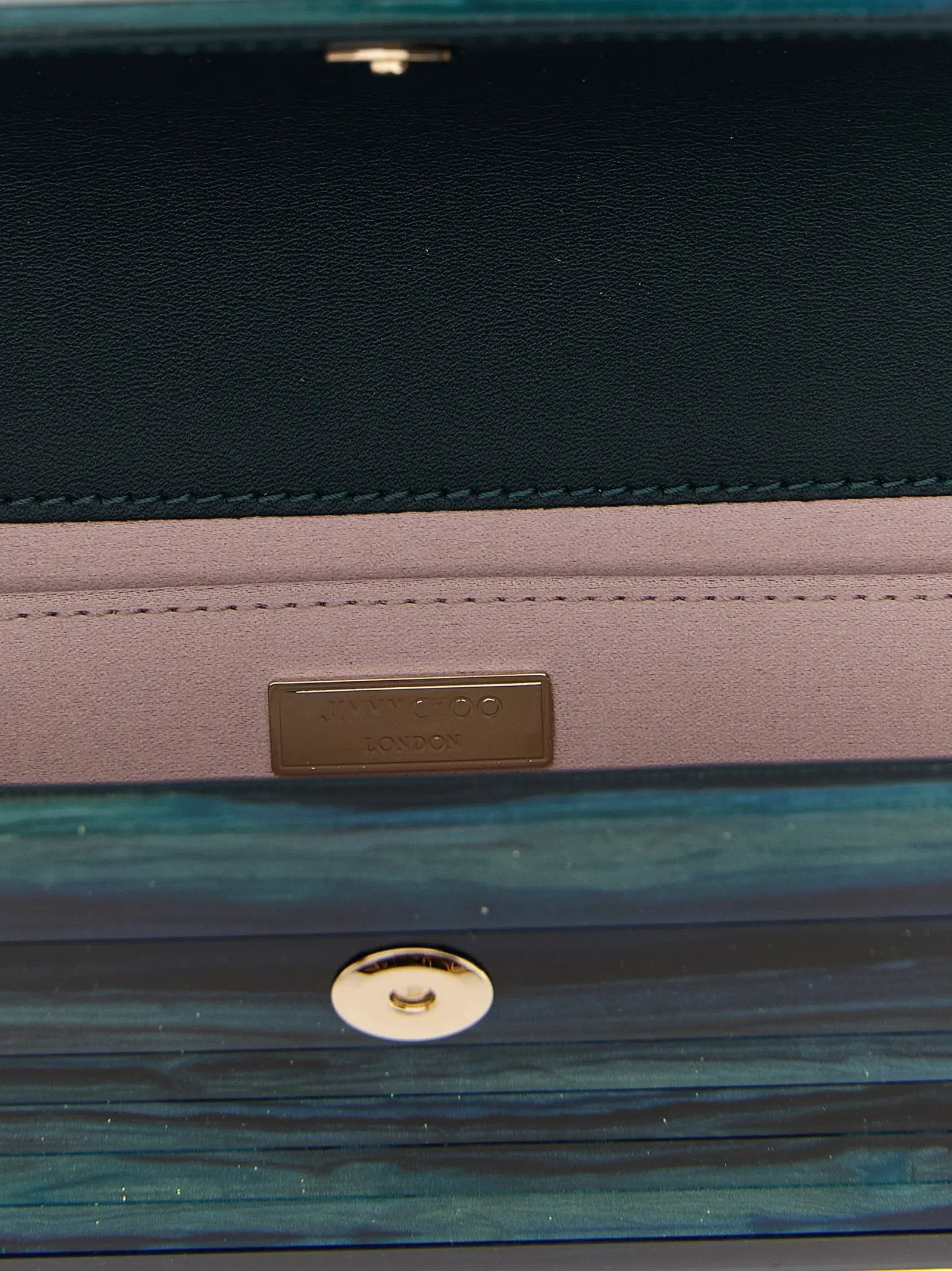 Jimmy Choo Bicolor Polyester Clutch Bag