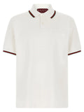 Gucci White Cotton Polo Shirt