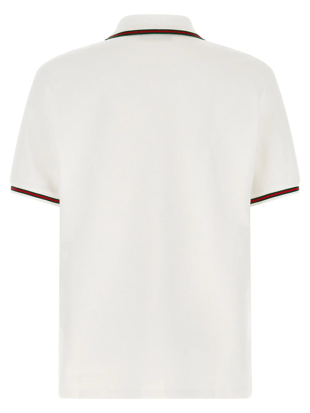 Gucci White Cotton Polo Shirt