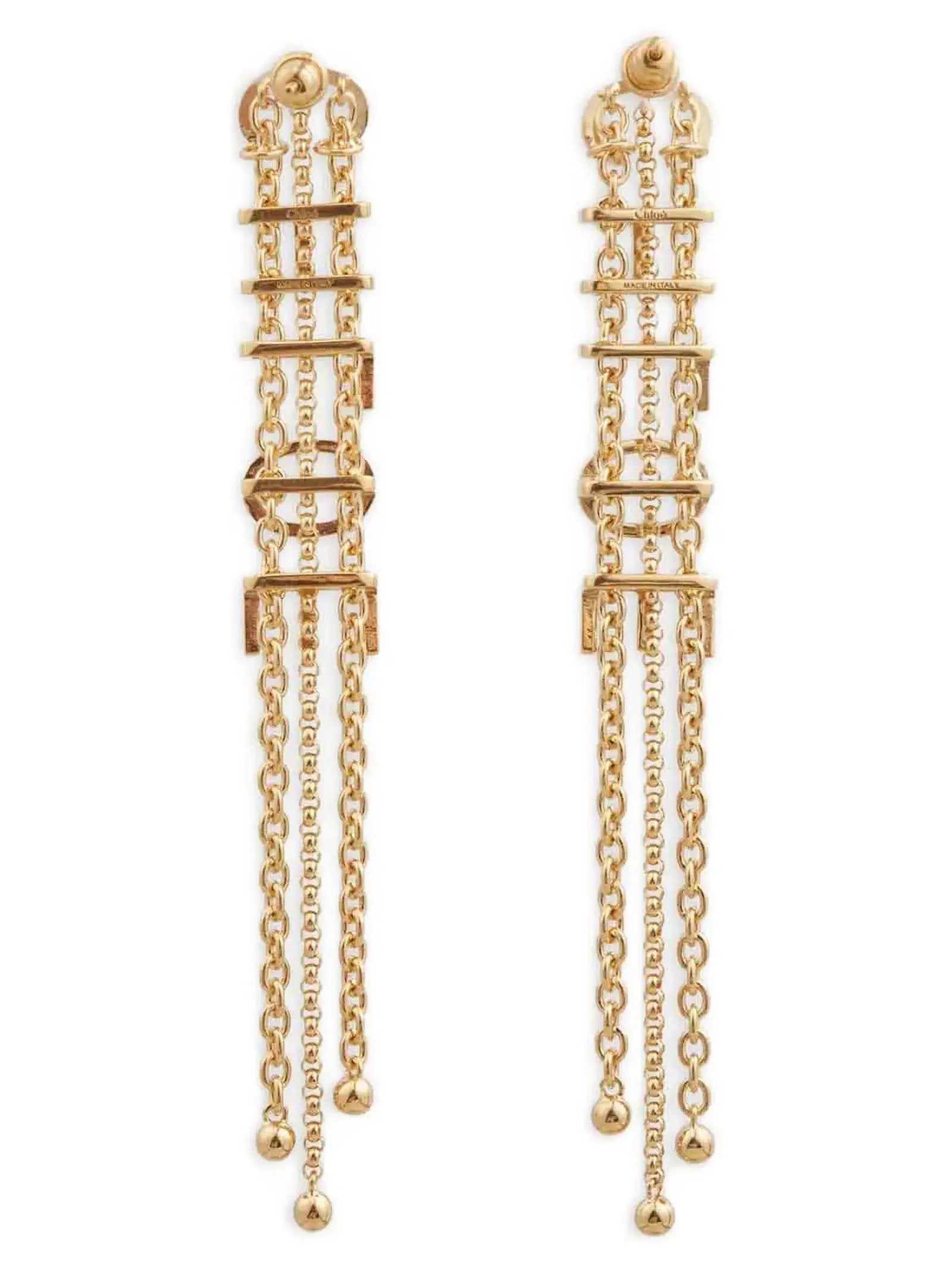 Chloé Gold Brass Earrings