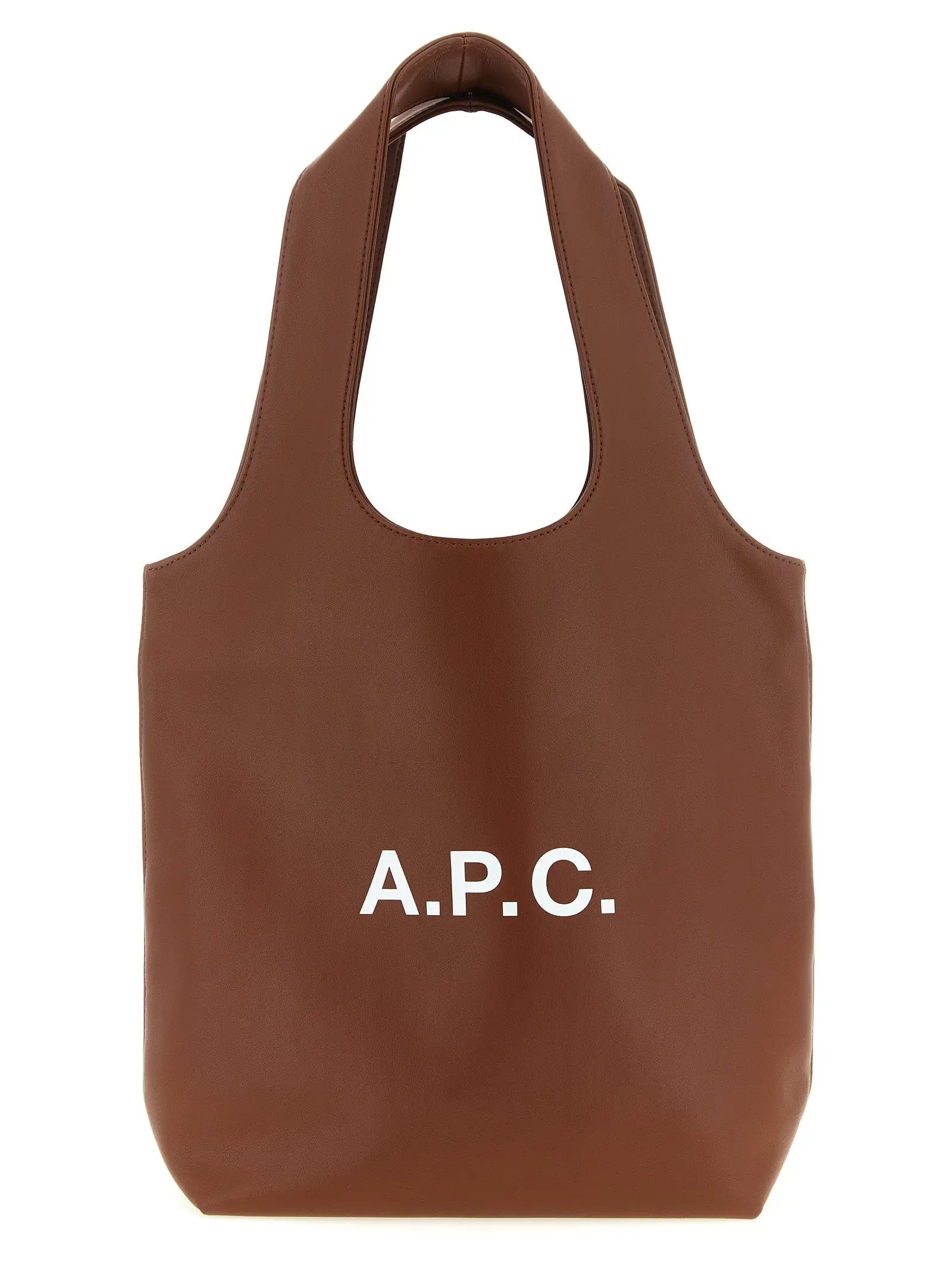 A.P.C. Brown Polyester Handbag