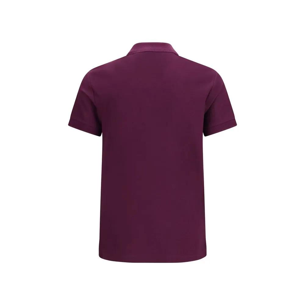 Burberry Purple Cotton Polo Shirt