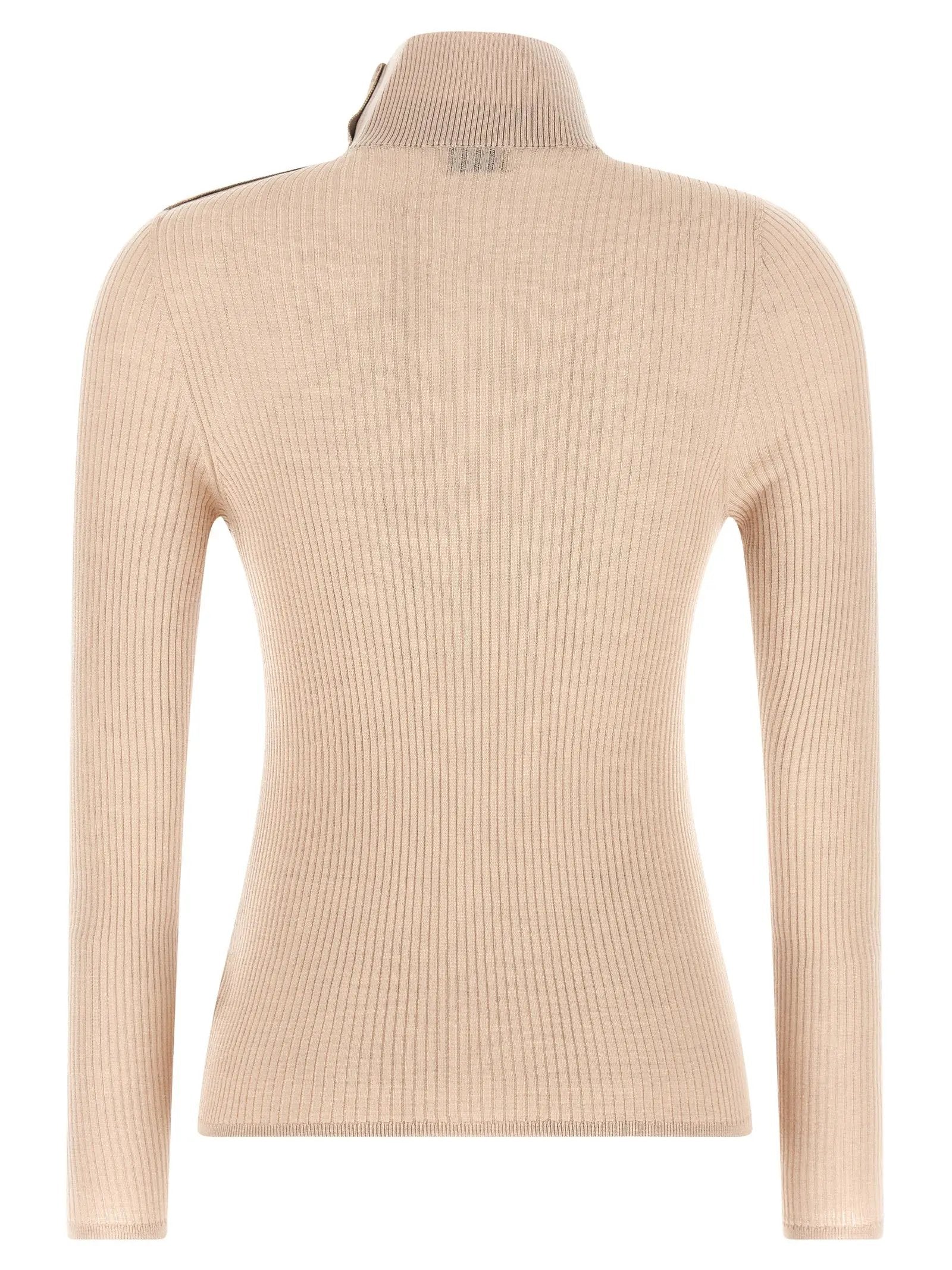 Moncler Beige Virgin Wool Cardigan