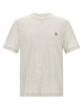 Brunello Cucinelli Gray Cotton T-Shirt