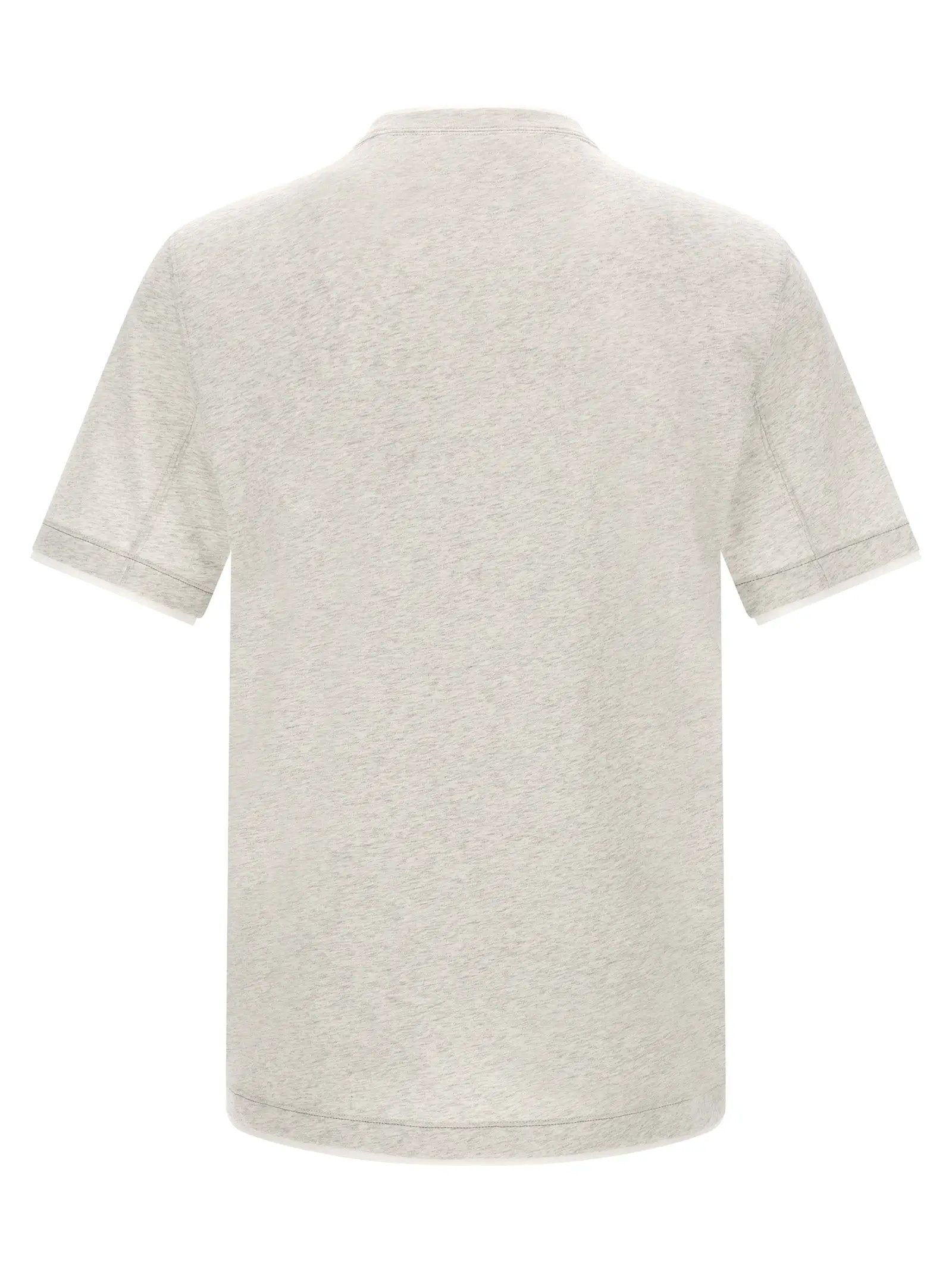 Brunello Cucinelli Gray Cotton T-Shirt