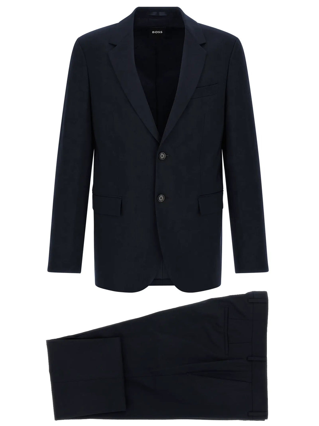 Hugo Boss Blue Virgin Wool Two-Piece Suit