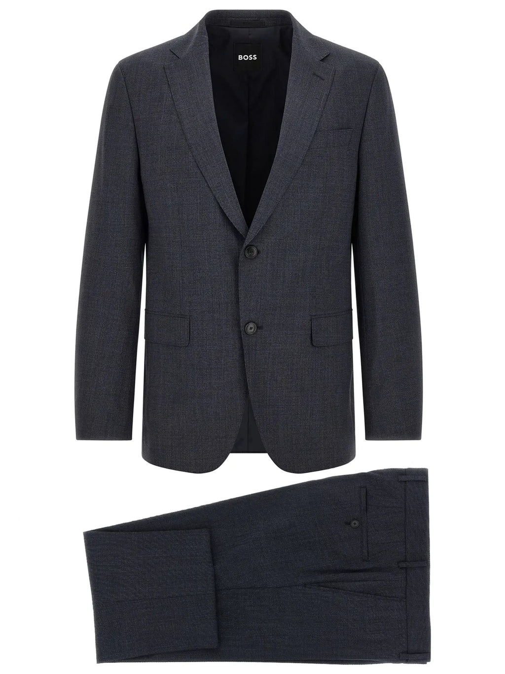 Hugo Boss Blue Polyester Two-Piece Suit