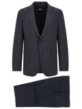 Hugo Boss Blue Polyester Two-Piece Suit