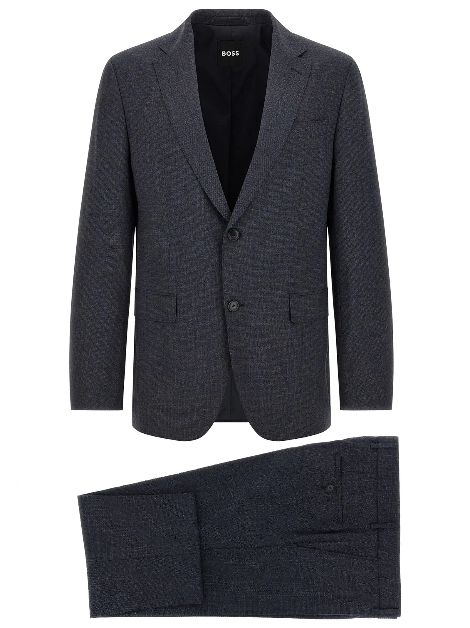 Hugo Boss Blue Polyester Two-Piece Suit