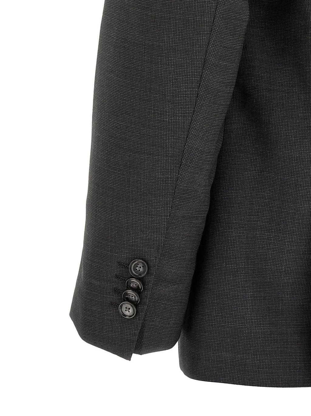 Hugo Boss Gray Virgin Wool Two-Piece Suit