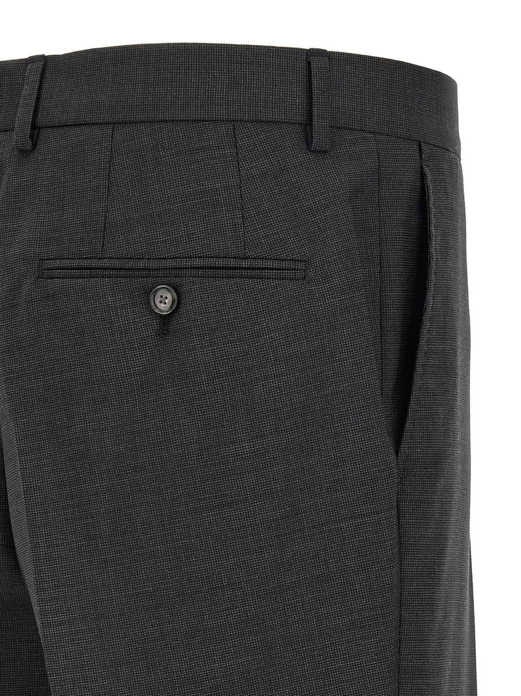 Hugo Boss Gray Virgin Wool Two-Piece Suit