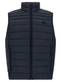 Hugo Boss Blue Recycled Polyamide Sleeveless Jacket