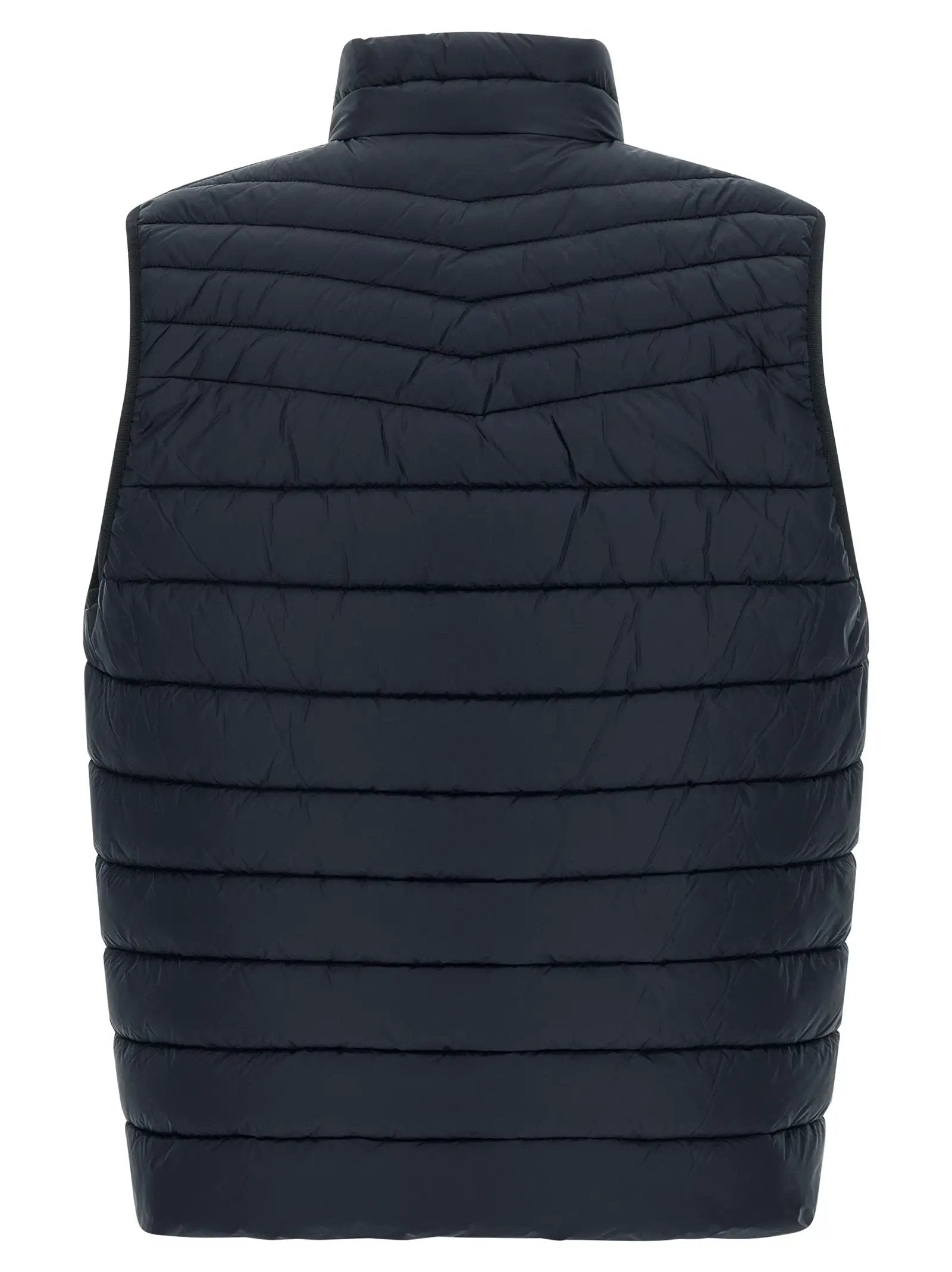 Hugo Boss Blue Recycled Polyamide Sleeveless Jacket