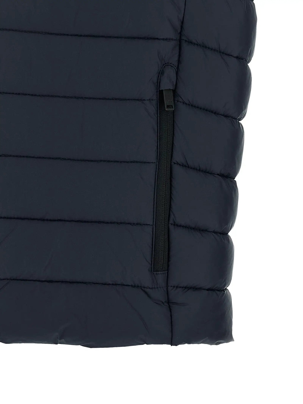 Hugo Boss Blue Recycled Polyamide Sleeveless Jacket