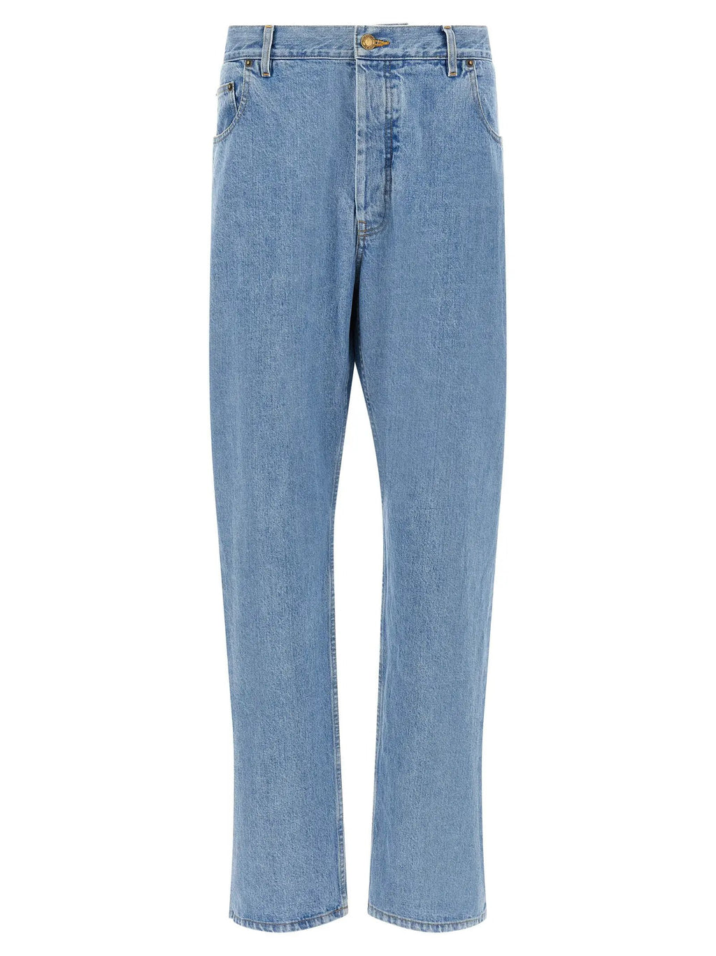 Thom Browne Blue Cotton Straight-Leg Jeans